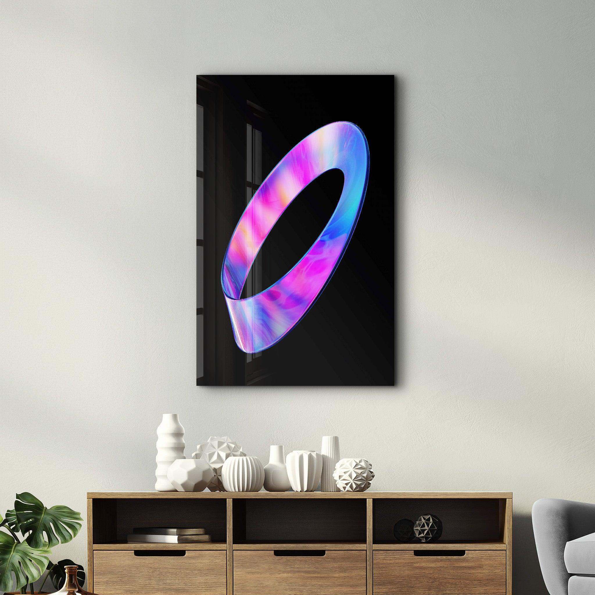 Ring of Rainbow | Designer's Collection Glass Wall Art - Artdesigna