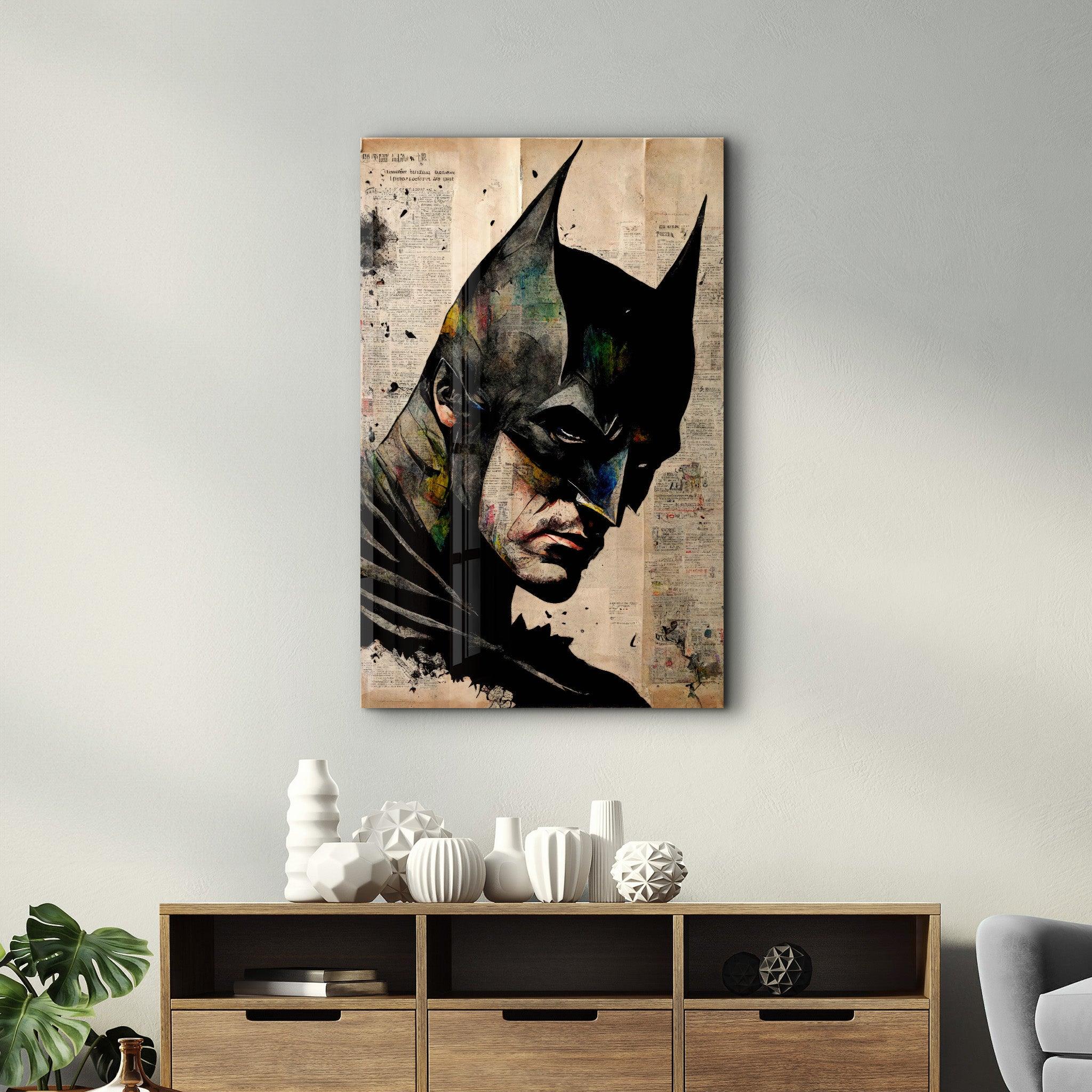 Bat Redesigned | Designer's Collection Glass Wall Art - Artdesigna