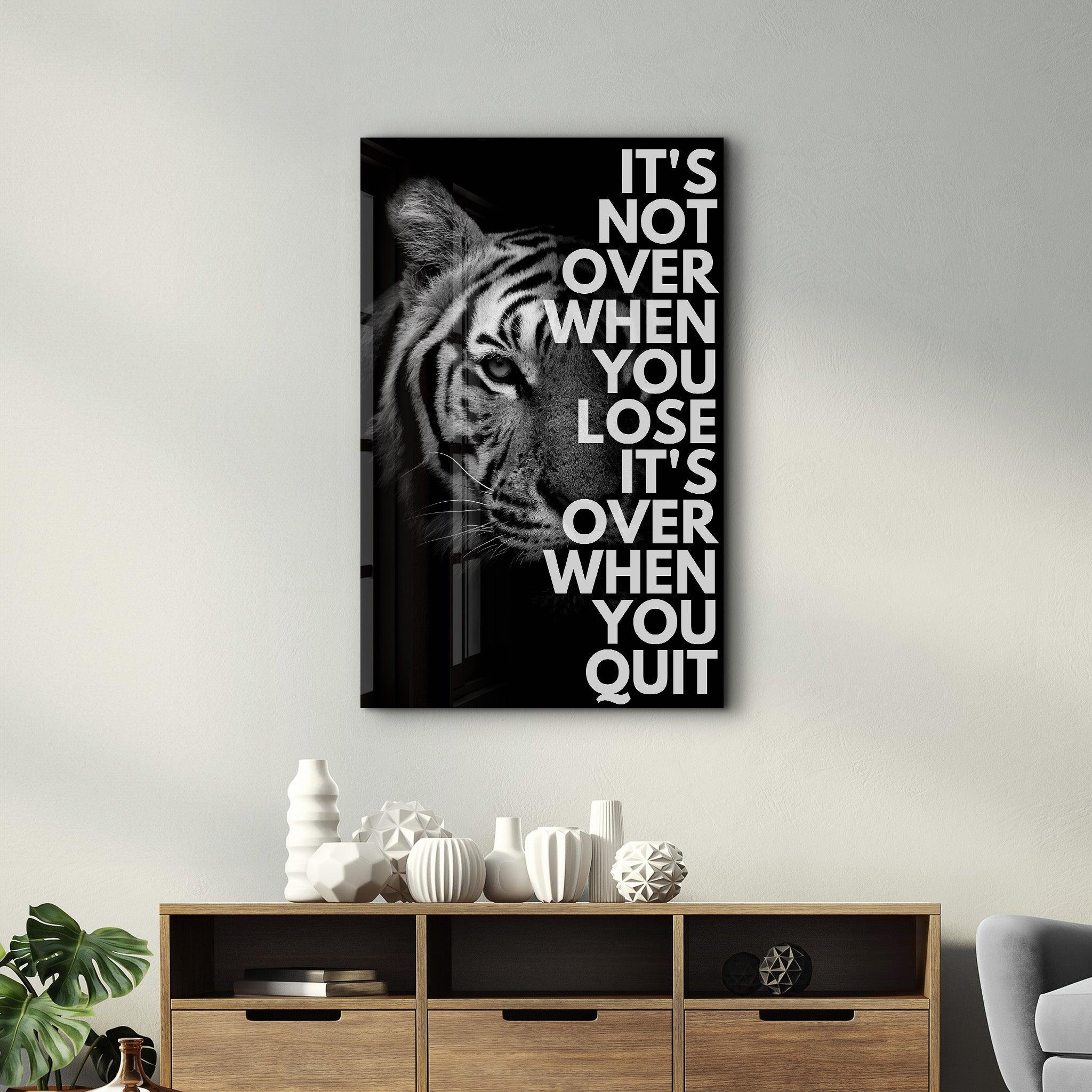 It is Not Over | Designers Collection Glass Wall Art - Artdesigna