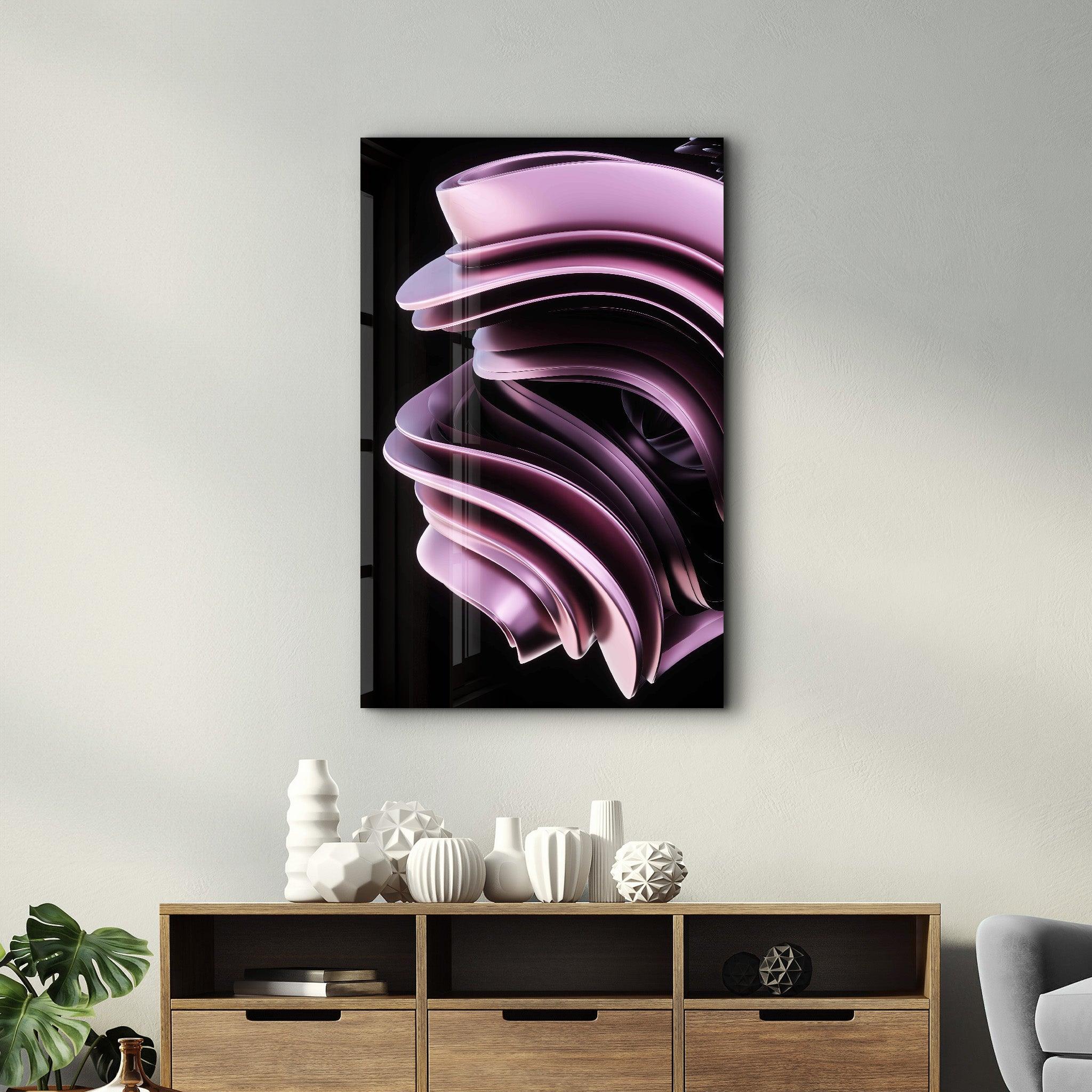 Abstract Modern Design | Designer's Collection Glass Wall Art - Artdesigna