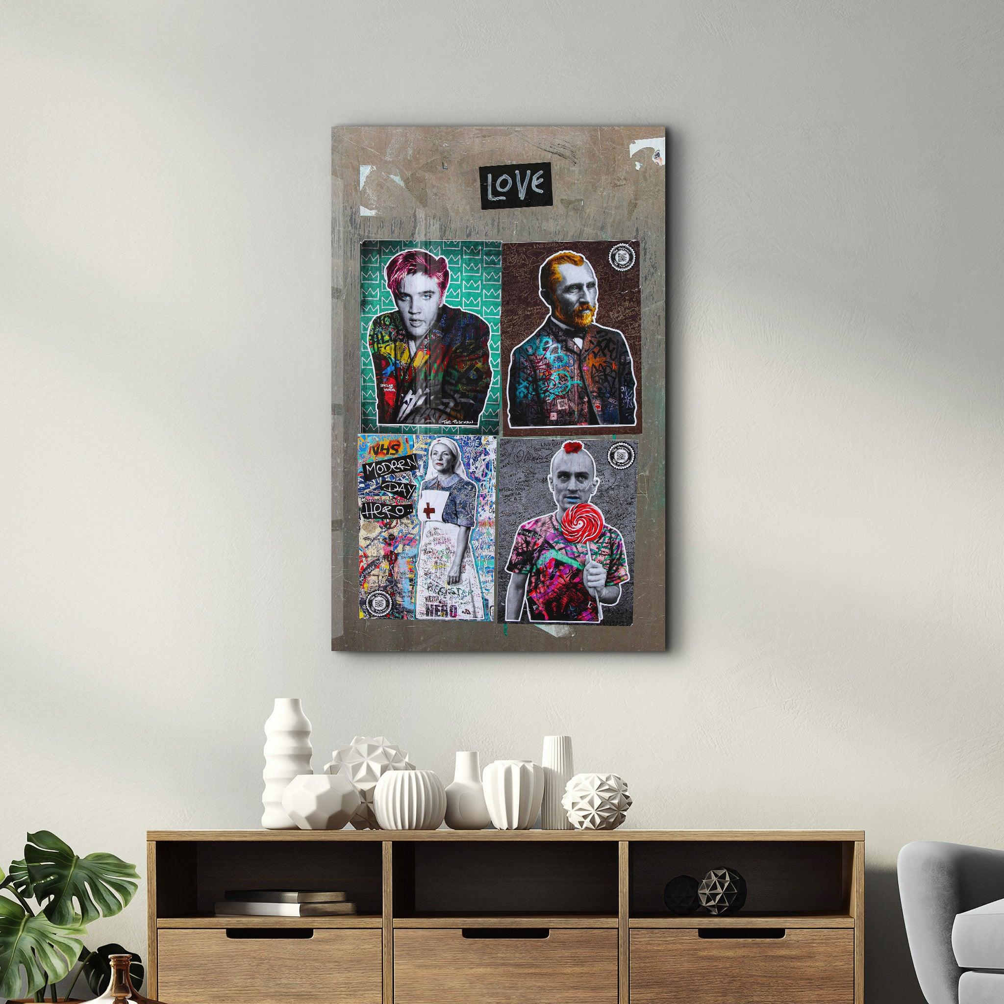 Besties for the Resties | Designer's Collection Glass Wall Art - Artdesigna