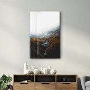 Silent Canyon | Designer's Collection Glass Wall Art - Artdesigna