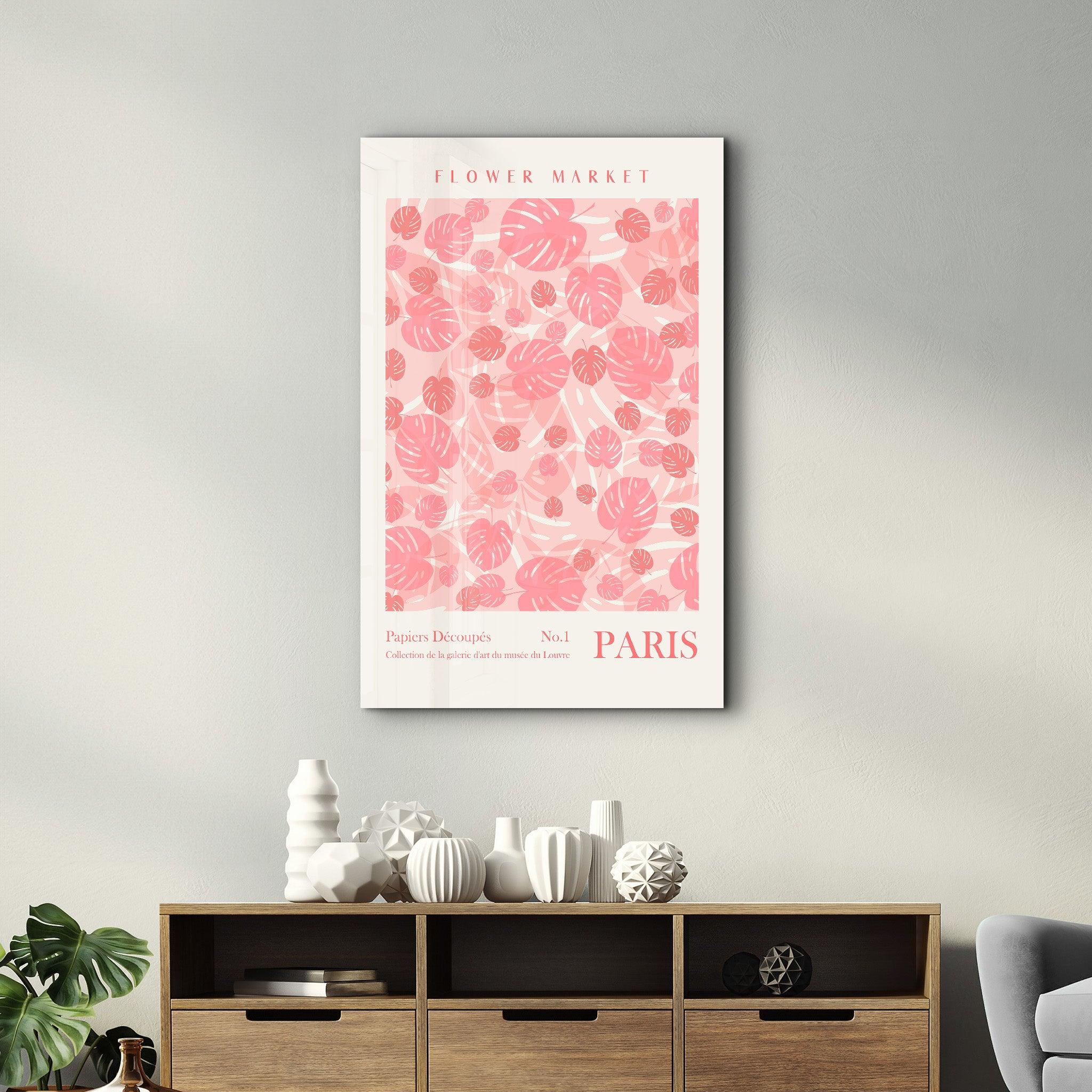 Flower Market No:1 Paris | Gallery Print Collection Glass Wall Art - Artdesigna