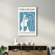 Pablo Picasso - The Kiss - 1970 | Gallery Print Collection Glass Wall Art - Artdesigna