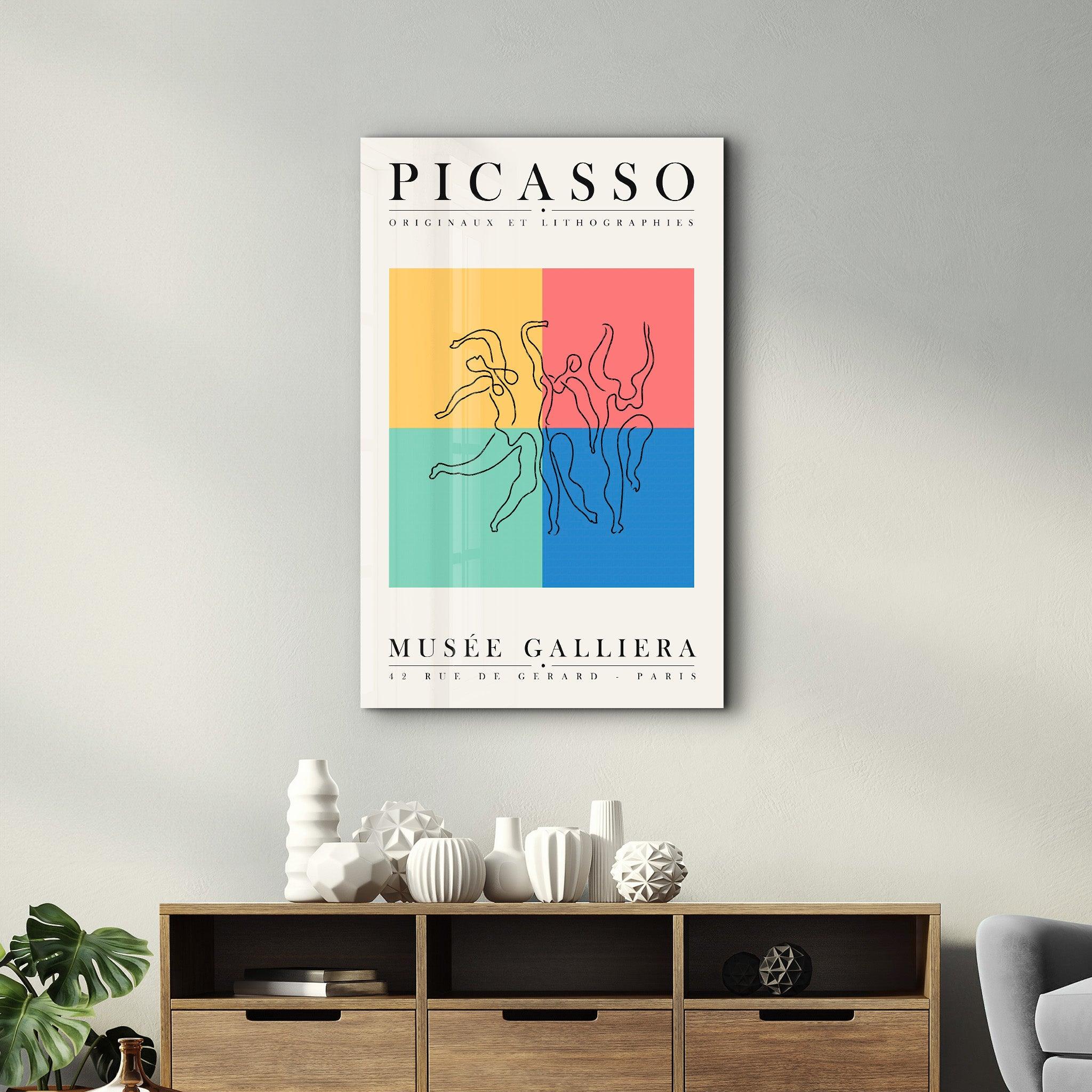 Pablo Picasso - Originaux Et Lithographies | Gallery Print Collection Glass Wall Art - Artdesigna