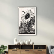 Sunflower 1919 by Julie de Graag | Gallery Print Collection Glass Wall Art - Artdesigna