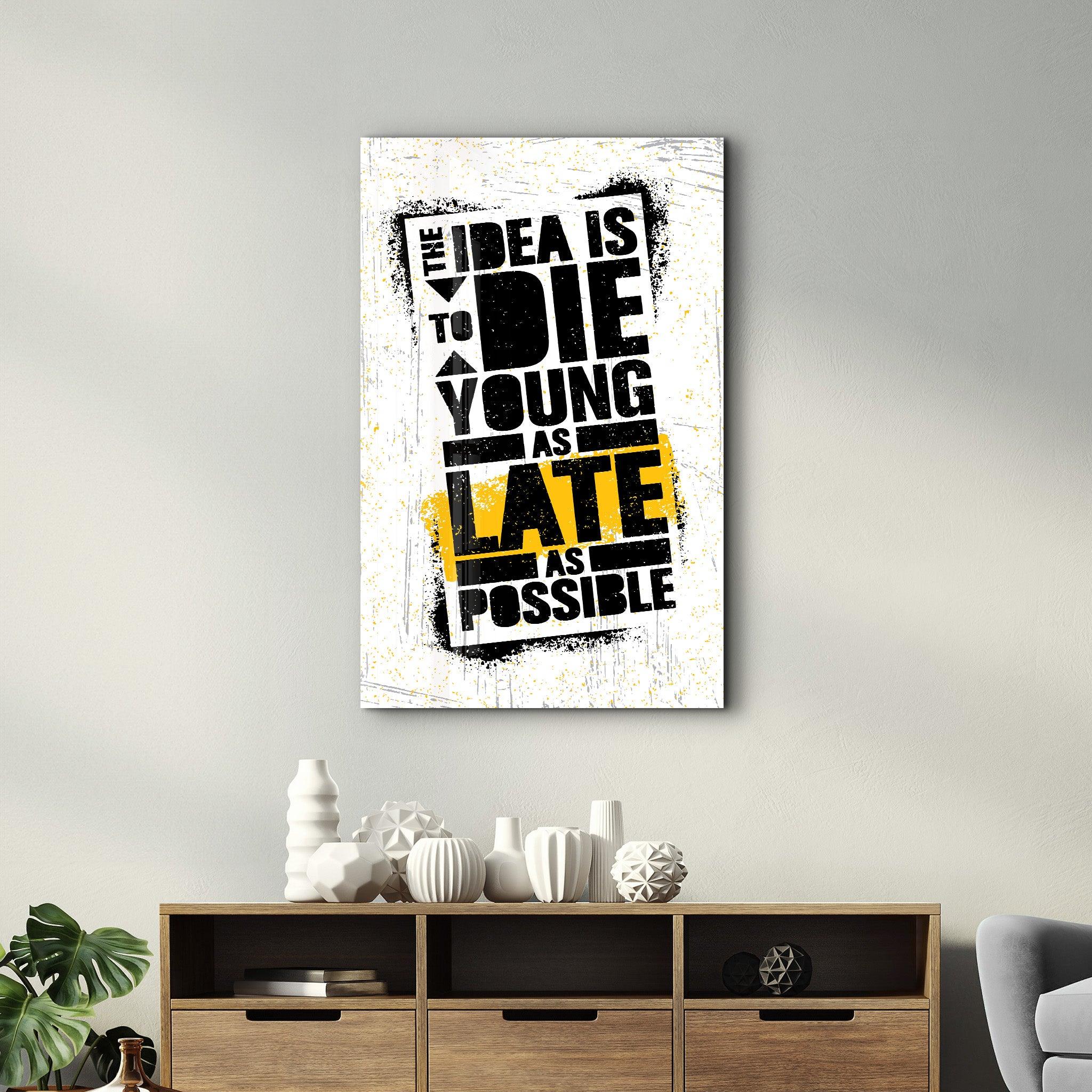 The Idea | Motivational Glass Wall Art - Artdesigna