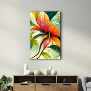 Flowers of Secret Garden | Designers Collection Glass Wall Art - Artdesigna