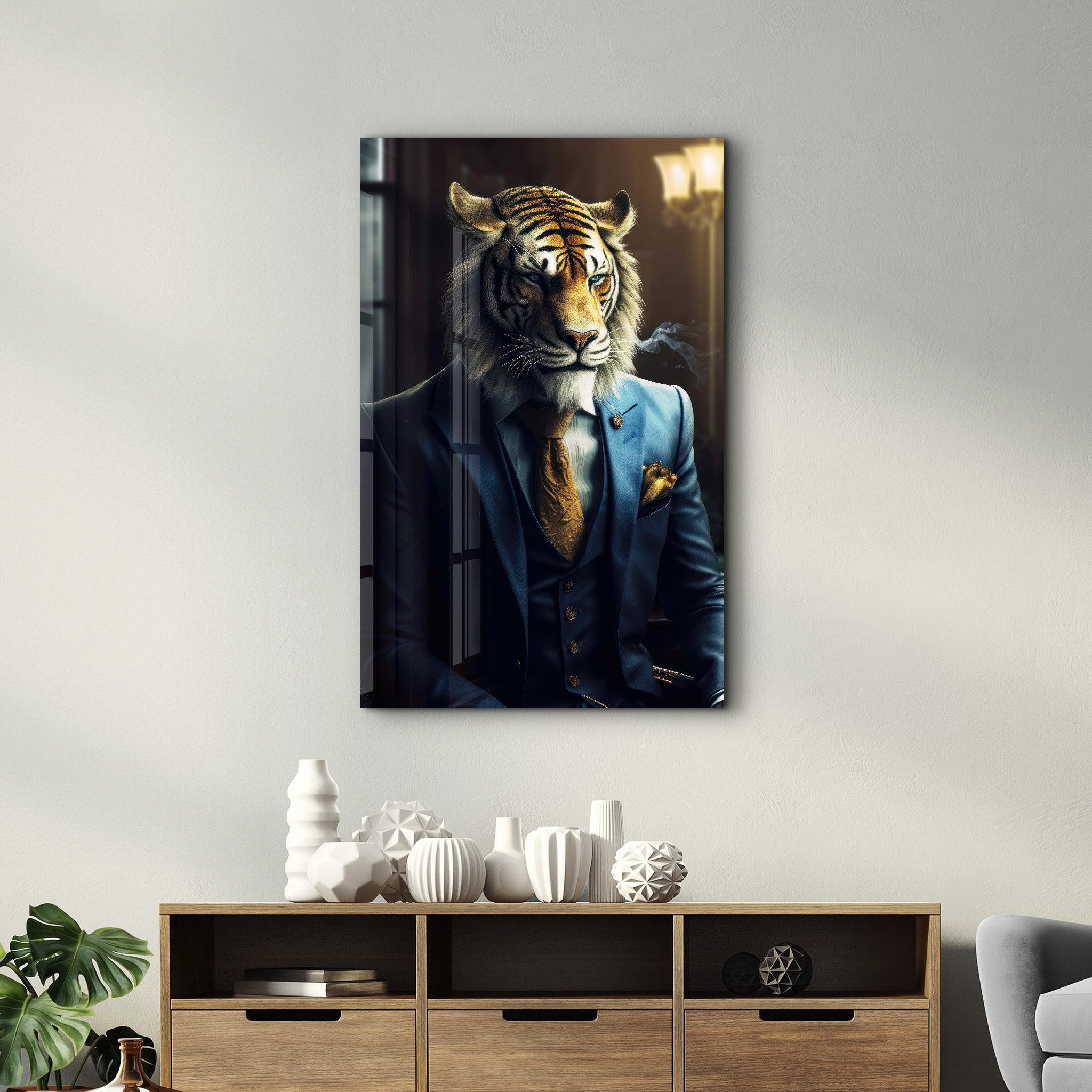 Be Serious | Designers Collection Glass Wall Art - Artdesigna