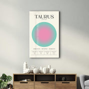 Taurus - Aura Collection | Zodiac Glass Wall Art - Artdesigna