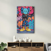 Kaws Colorful Fan Art Collection | Glass Wall Art - Artdesigna