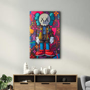 Kaws Mixed Fan Art Collection | Glass Wall Art - Artdesigna