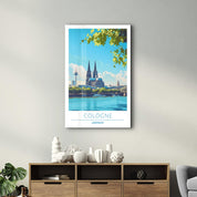 Germany Cologne-Travel Posters | Glass Wall Art - Artdesigna