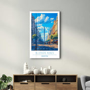 Buenos Aires Argentina 1-Travel Posters | Glass Wall Art - Artdesigna