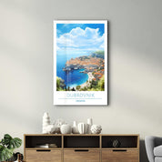 Dubrovnik Croatia 1-Travel Posters | Glass Wall Art - Artdesigna