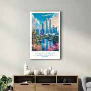 Kuala Lumpur Malaysia-Travel Posters | Glass Wall Art - Artdesigna