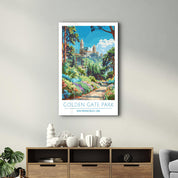 Golden Gate Park-San Francisco USA-Travel Posters | Glass Wall Art - Artdesigna