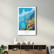 Limone Italy-Travel Posters | Glass Wall Art - Artdesigna