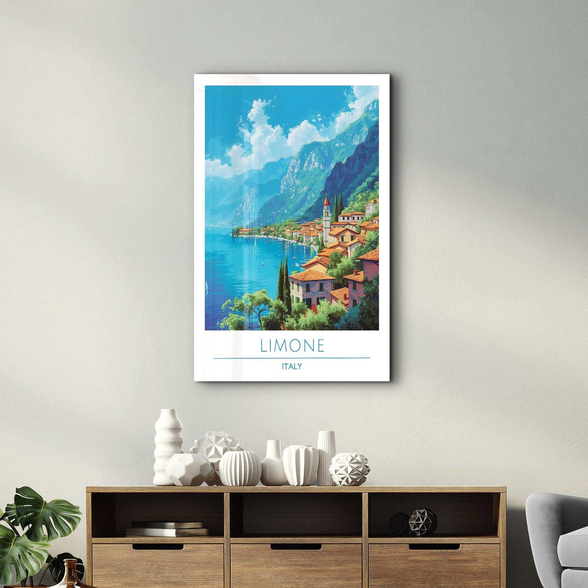 Limone Italy-Travel Posters | Glass Wall Art - Artdesigna