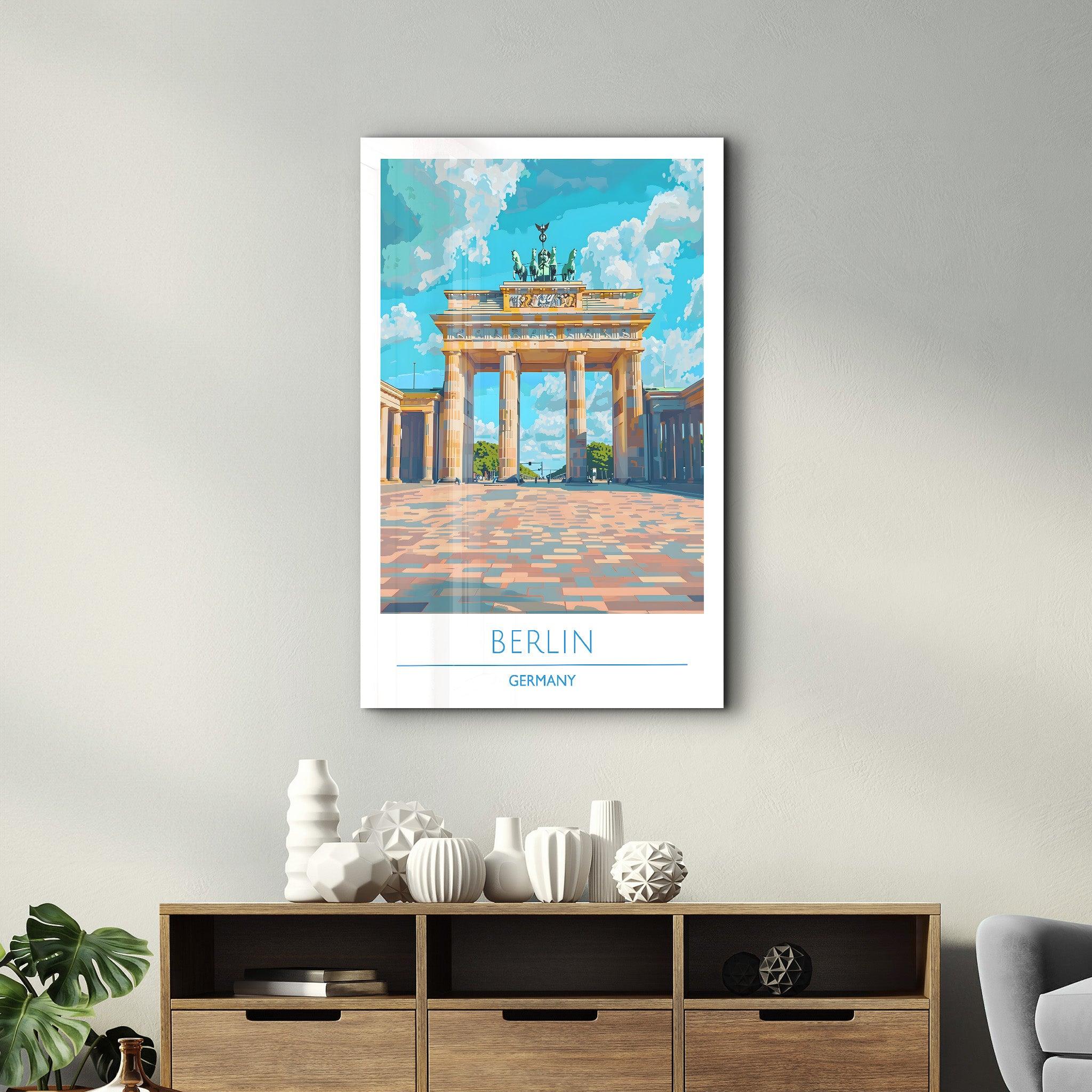 Berlin Germany 1-Travel Posters | Glass Wall Art - Artdesigna