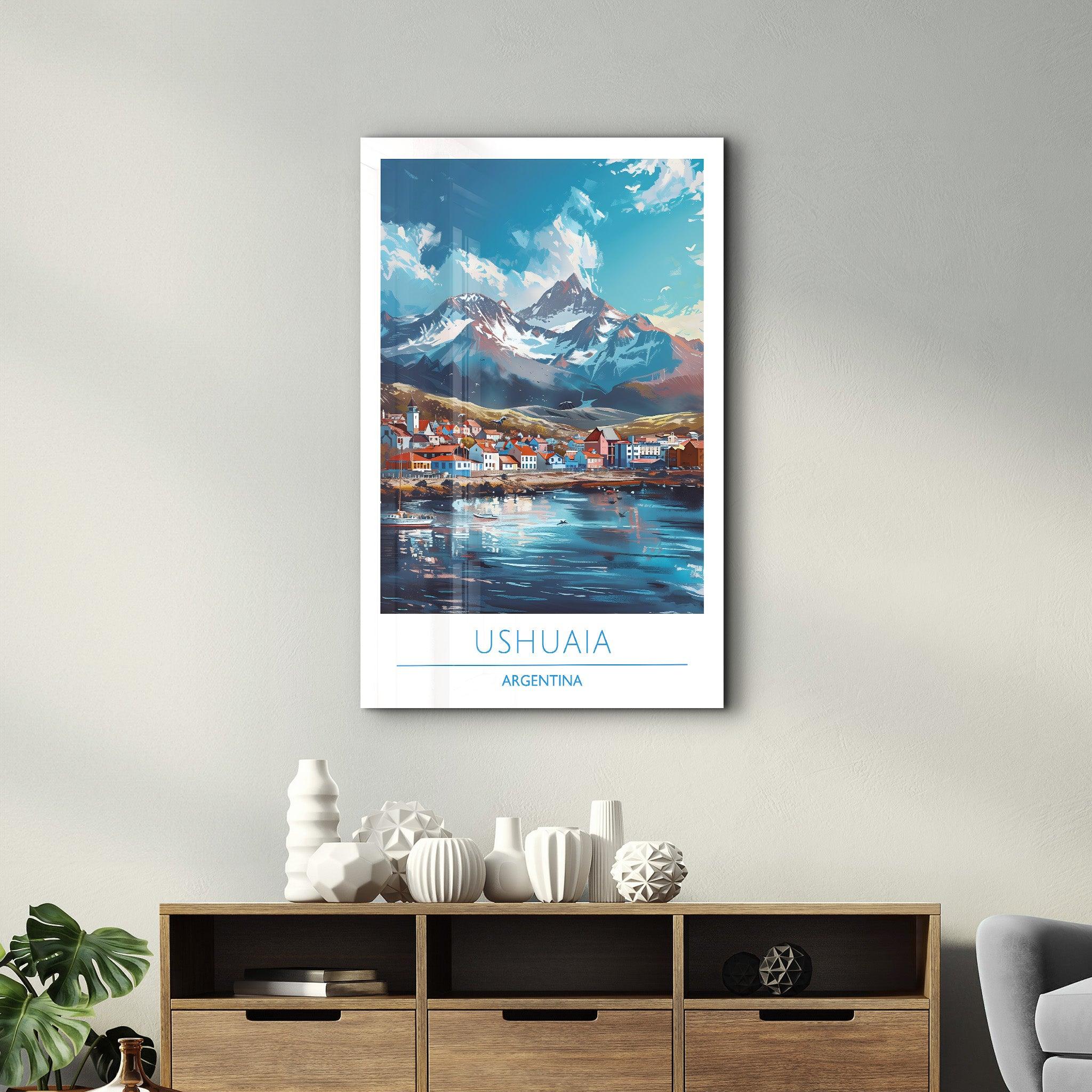 Ushuaia Argentina-Travel Posters | Glass Wall Art - Artdesigna