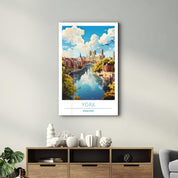 York England-Travel Posters | Glass Wall Art - Artdesigna