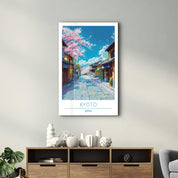 Kyoto Japan 3-Travel Posters | Glass Wall Art - Artdesigna