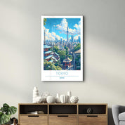 Tokyo Japan 2-Travel Posters | Glass Wall Art - Artdesigna