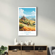 Tuscany France-Travel Posters | Glass Wall Art - Artdesigna