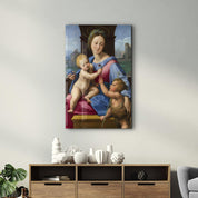 Raphael's The Garvagh Madonna (1509–1510) | Glass Wall Art - Artdesigna