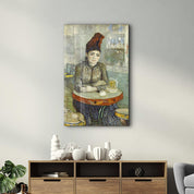 Vincent van Gogh's Agostina Segatori Sitting in the Café du Tambourin (1887–1888) | Glass Wall Art - Artdesigna