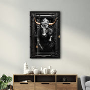 Angry Bull | Glass Wall Art