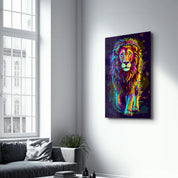 The King | Glass Wall Art - Artdesigna