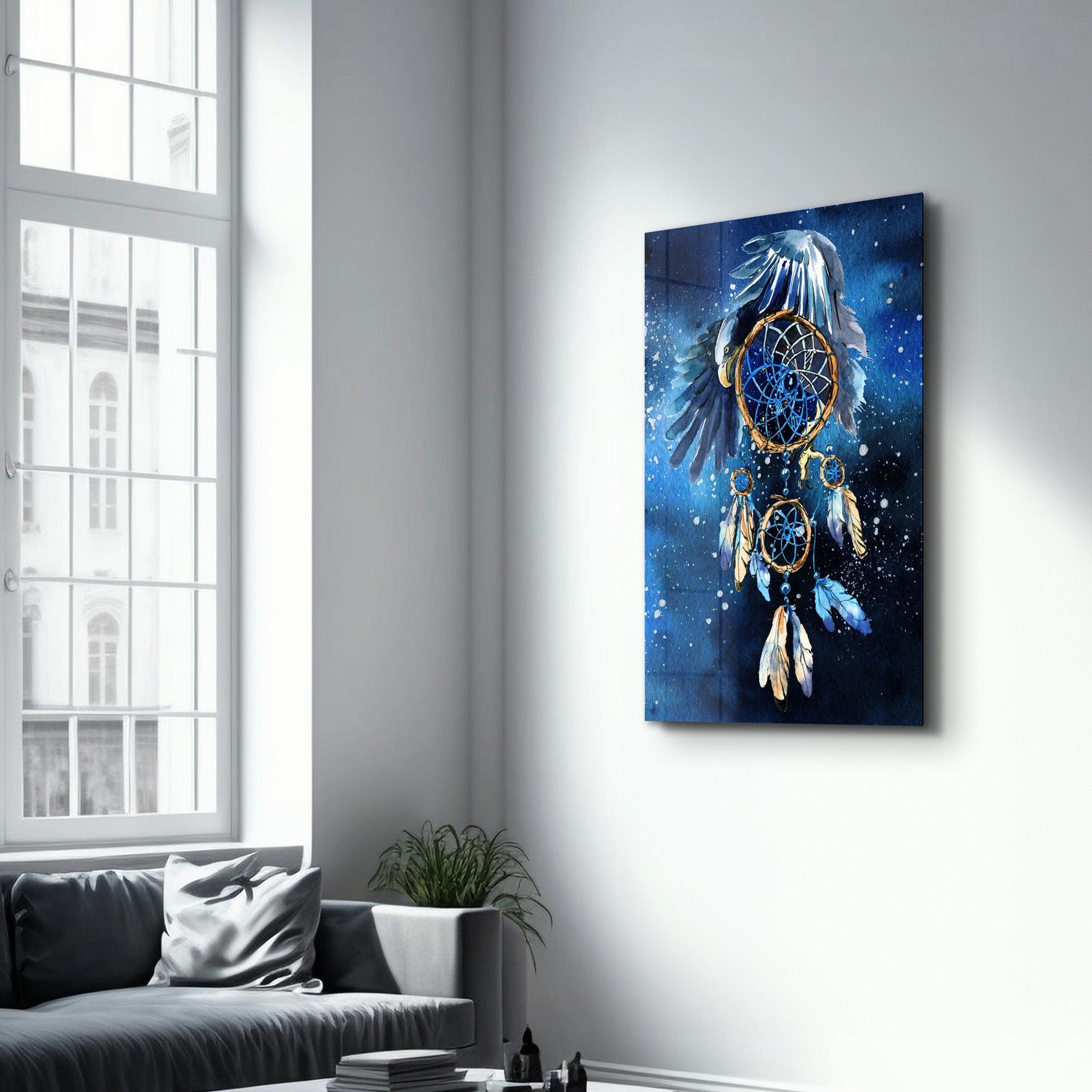 The Dream Catcher | Glass Wall Art - Artdesigna