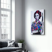 Vintage Leia | Glass Wall Art - Artdesigna