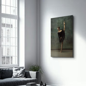 Ballerina V1 | Glass Wall Art - Artdesigna