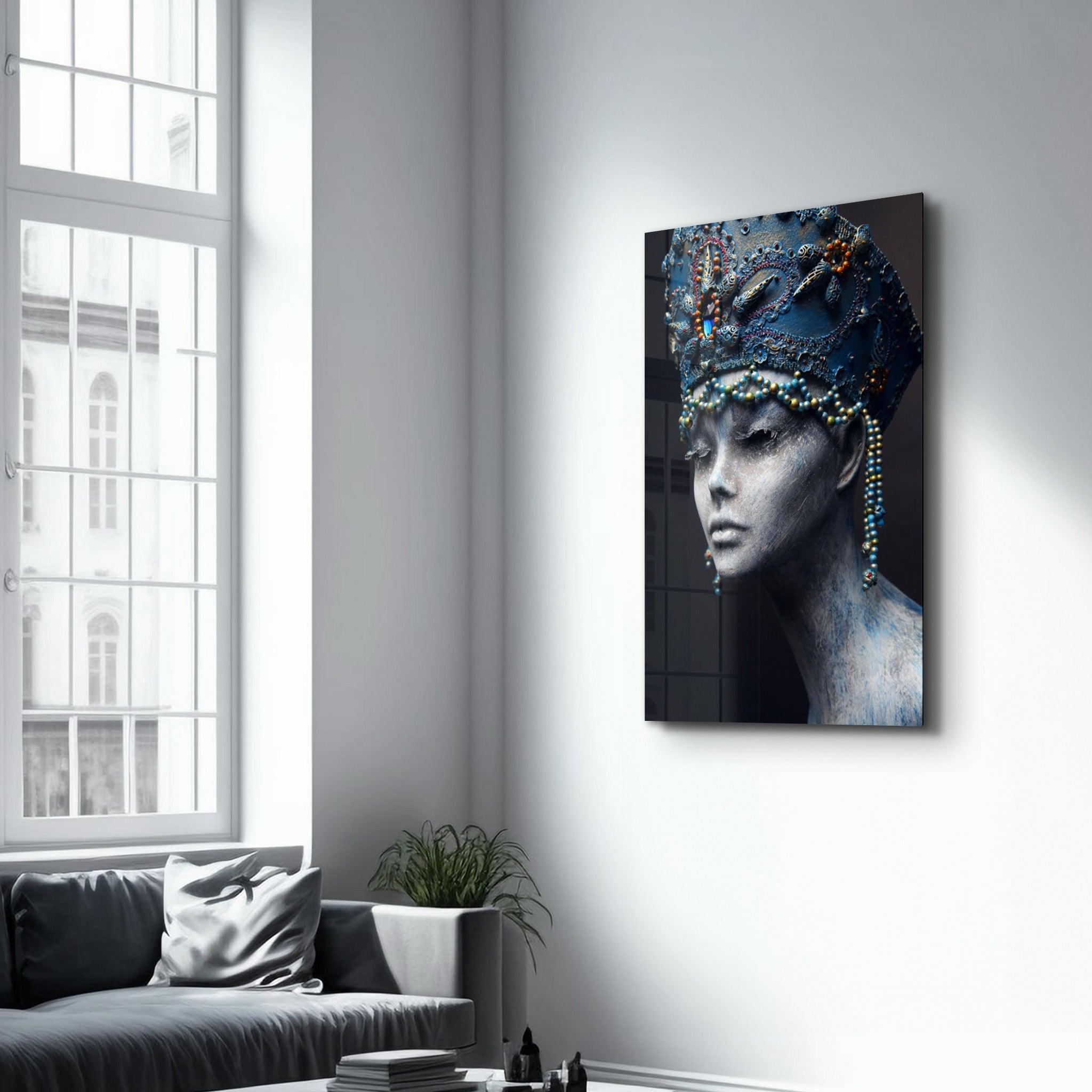 Mummy Queen | Glass Wall Art - Artdesigna