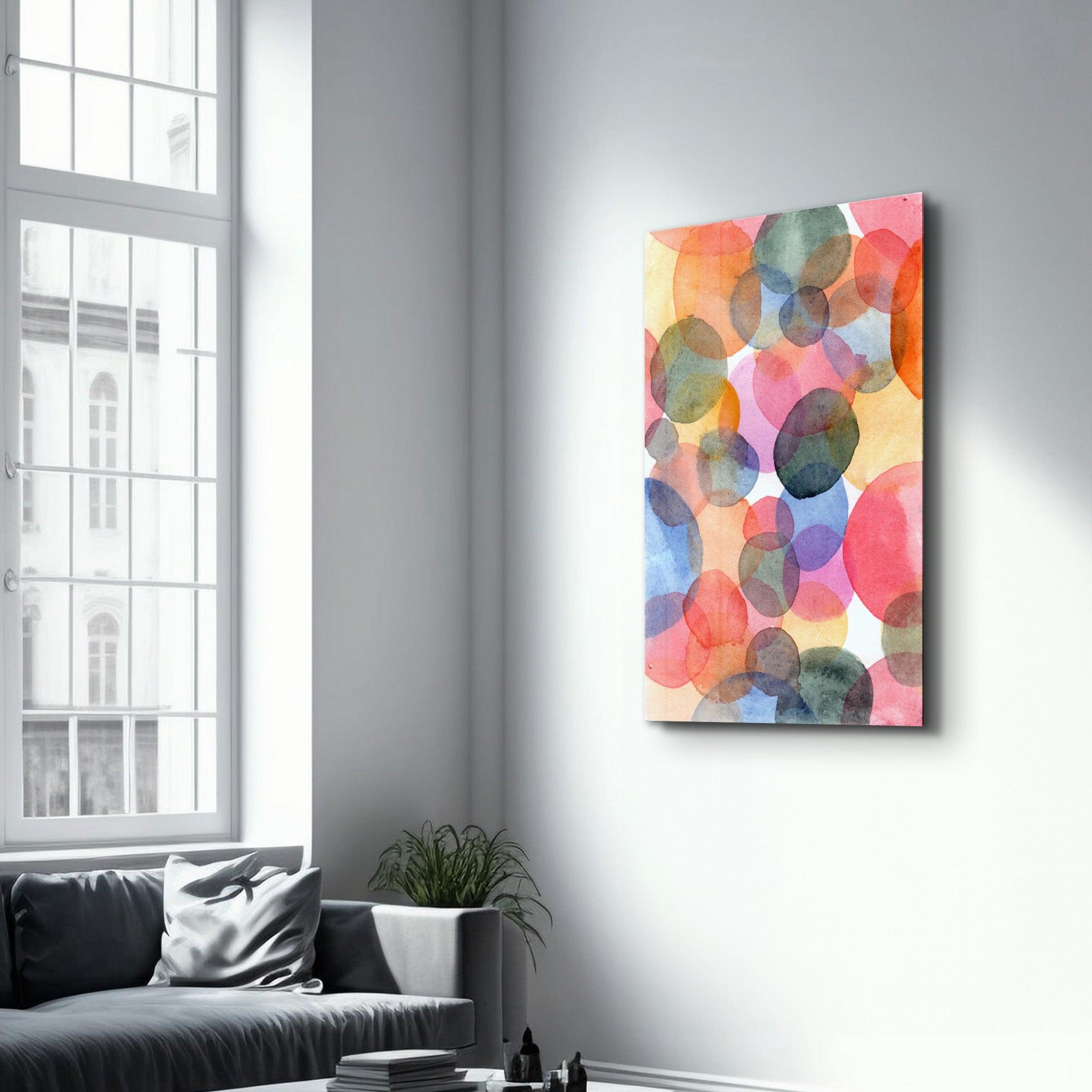 Circle Paints | Glass Wall Art - Artdesigna