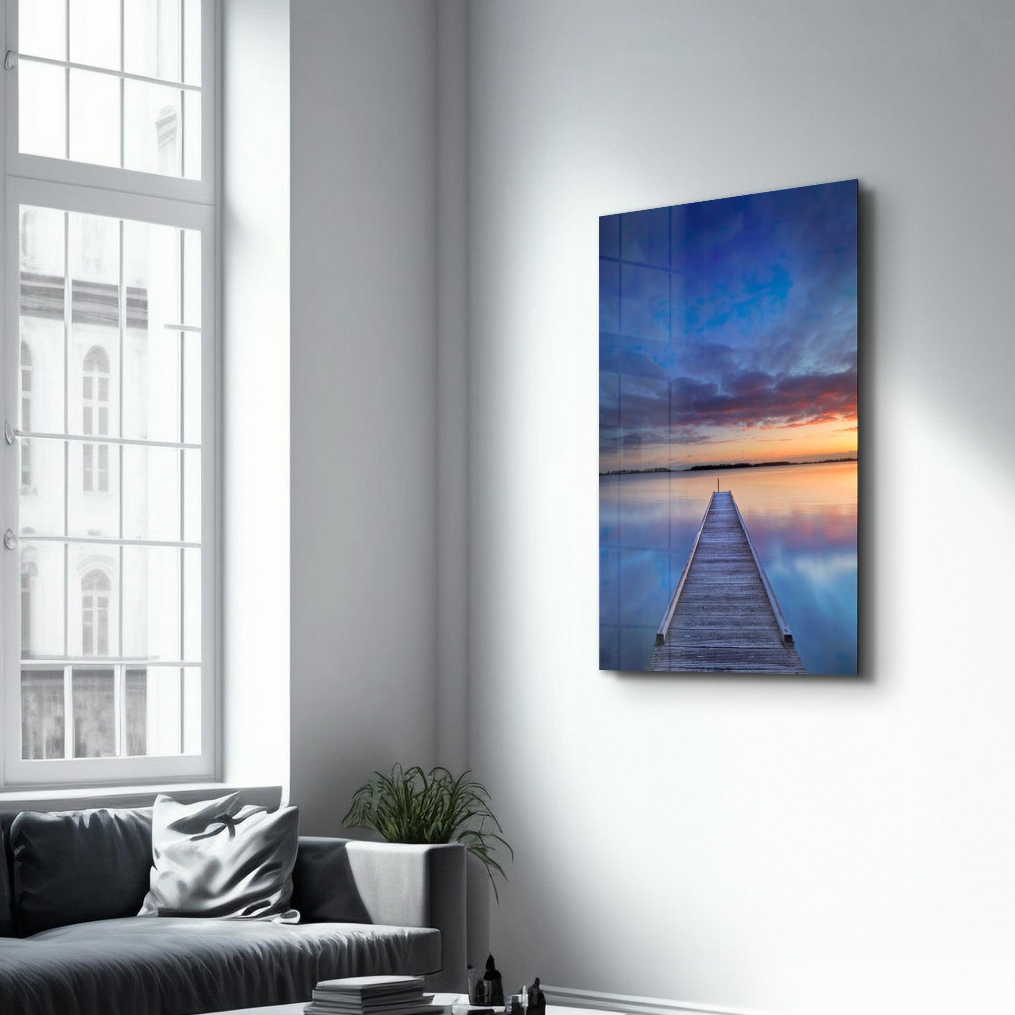 Pier Portrait | Glass Wall Art - Artdesigna