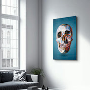 Skullart | Glass Wall Art - Artdesigna