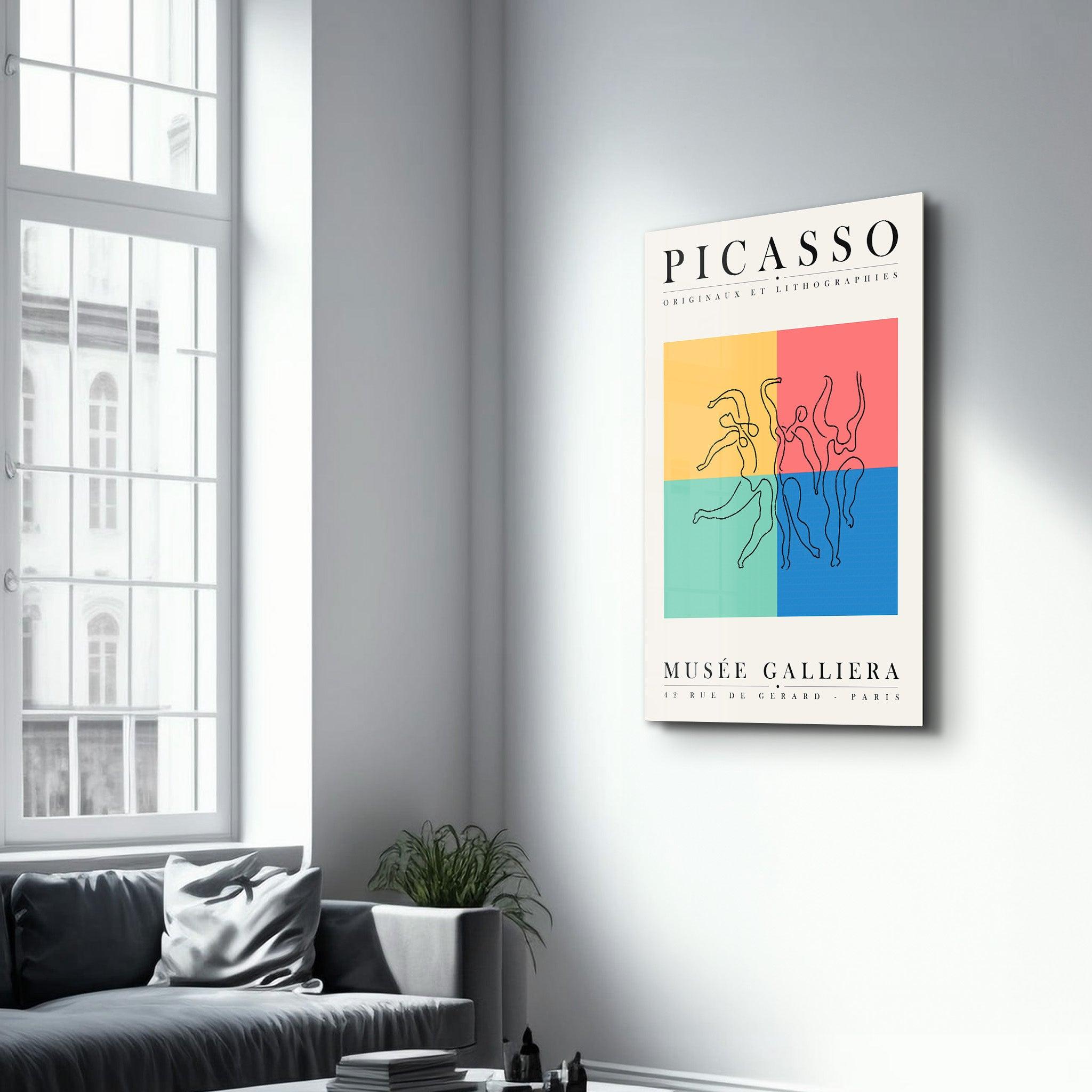 Pablo Picasso - Originaux Et Lithographies | Gallery Print Collection Glass Wall Art - Artdesigna