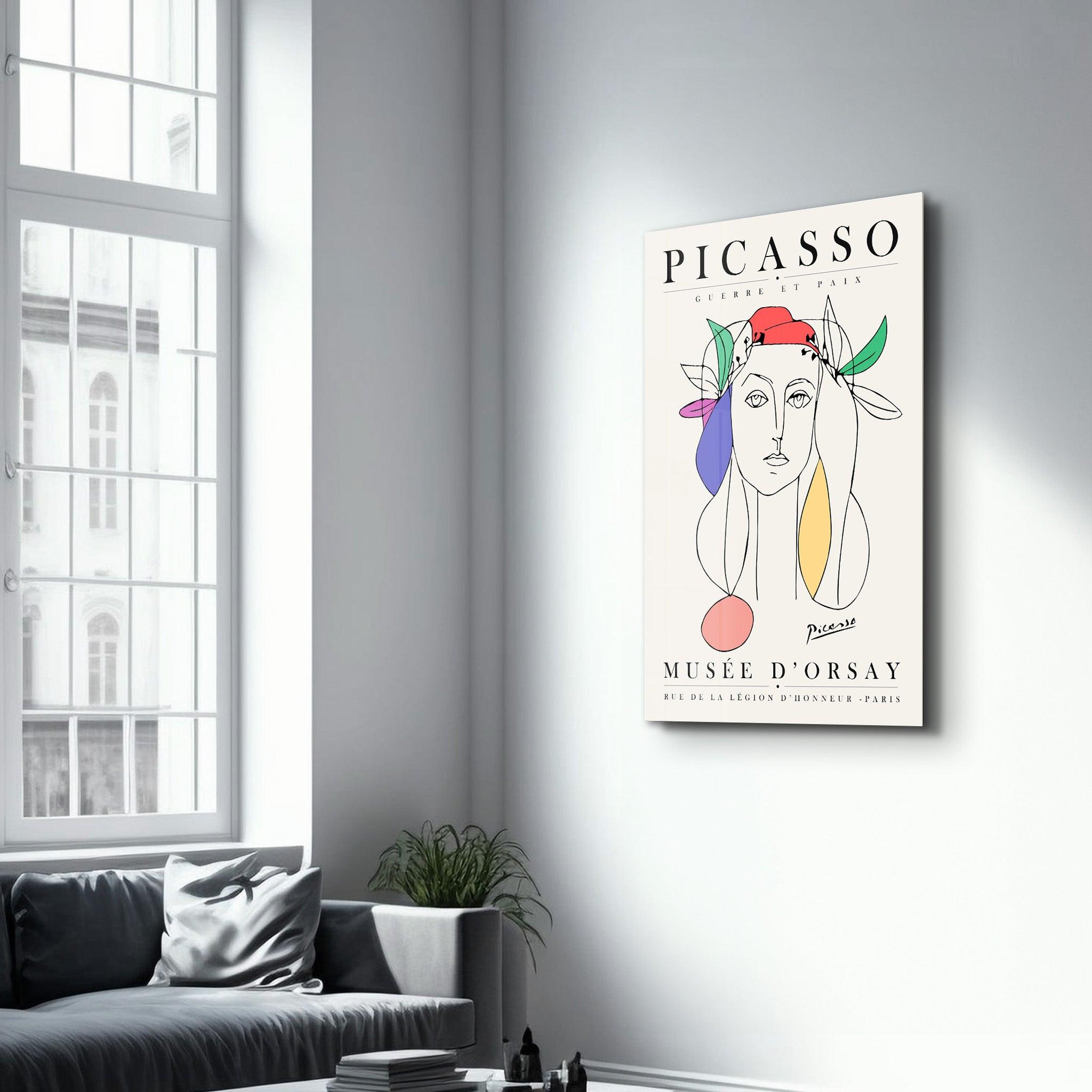 Pablo Picasso - Guerre Et Paix | Gallery Print Collection Glass Wall Art - Artdesigna