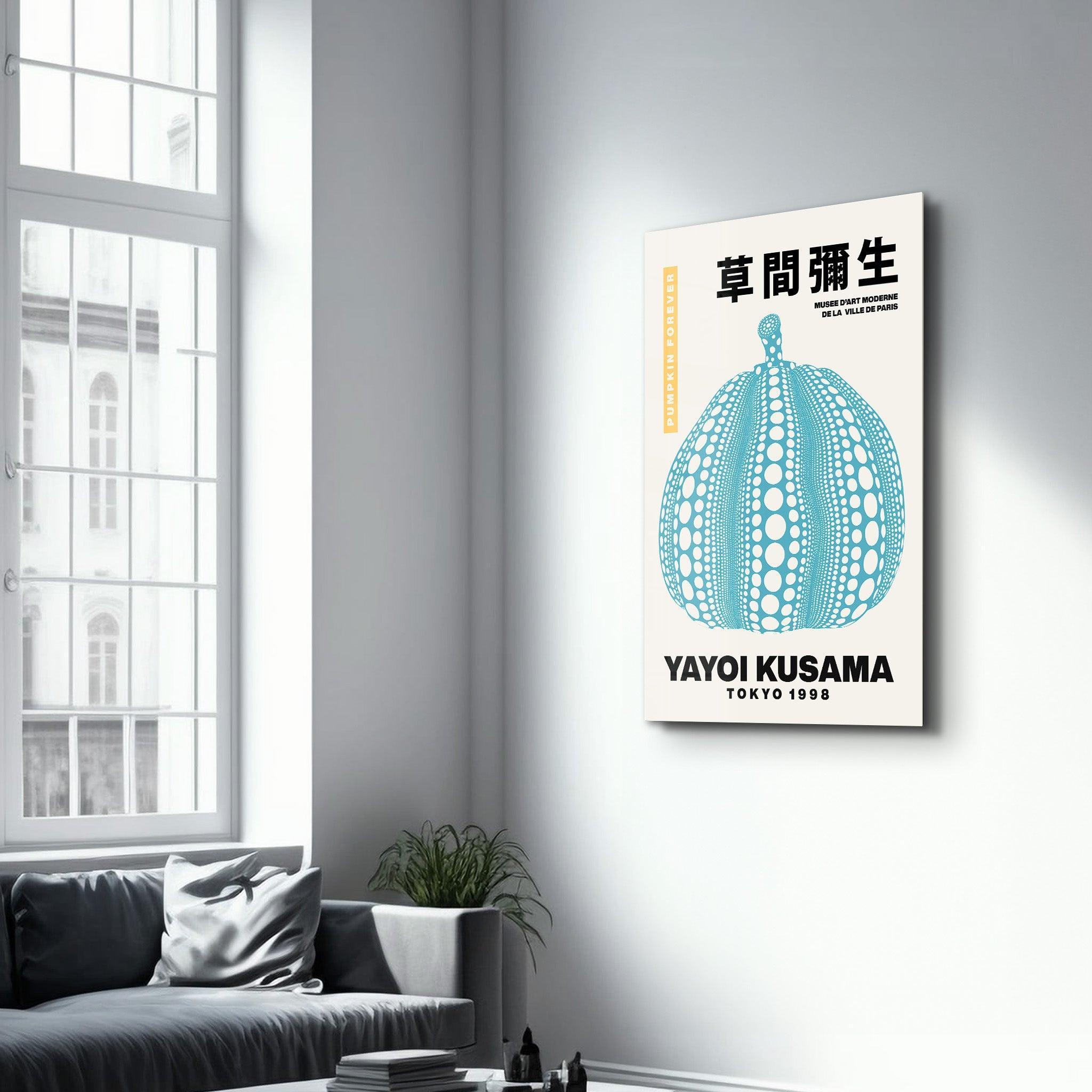 Tokyo WALLS vol.05 特装版 A /LY PAINTER Yayoi Kusama Blue Tokyo 1998 | Glass Wall Art – Artdesigna