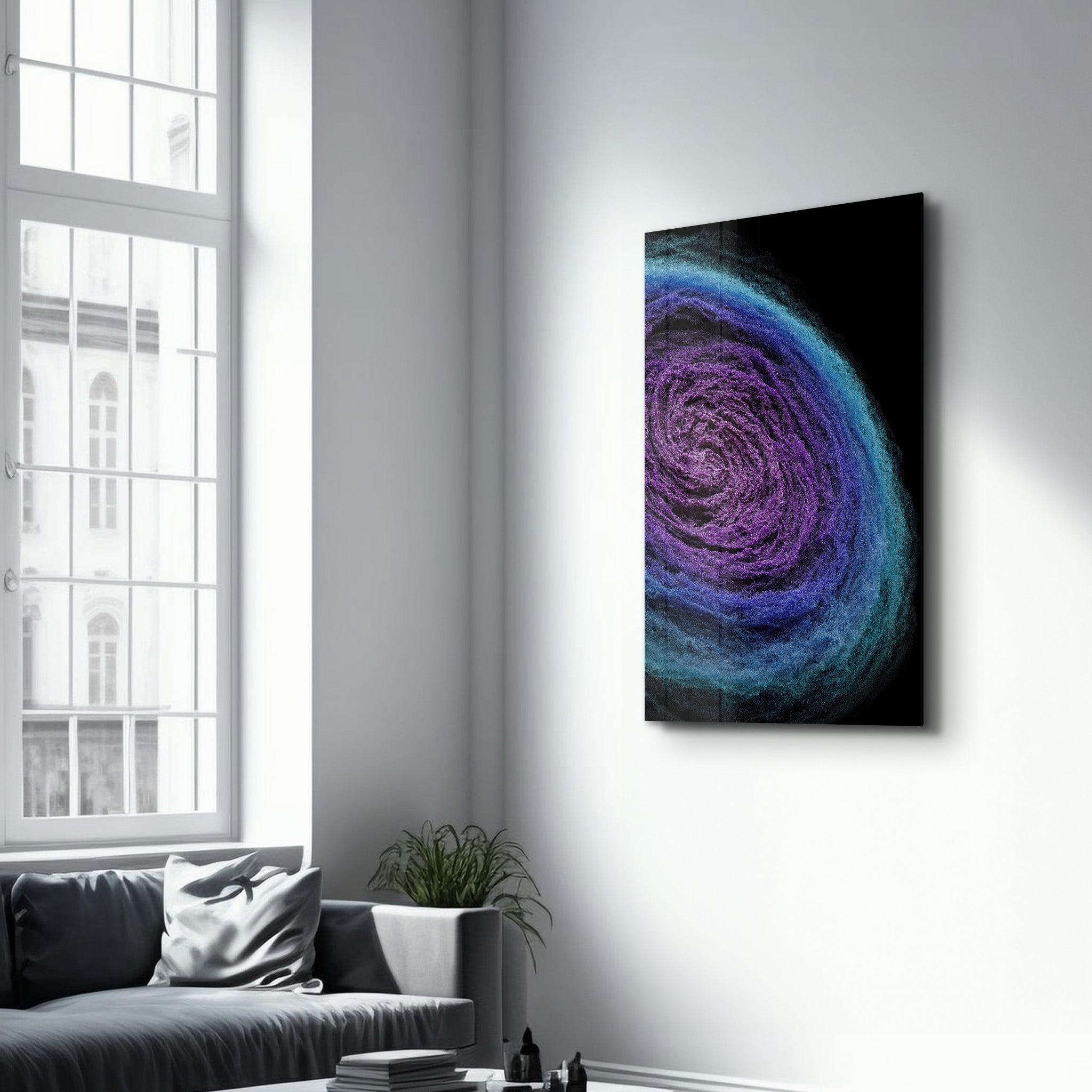 Wool Nebula | Designer's Collection Glass Wall Art - Artdesigna