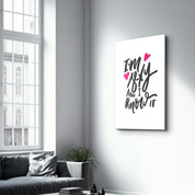 I'm Sexy and I Know it - White | Motivational Glass Wall Art - Artdesigna