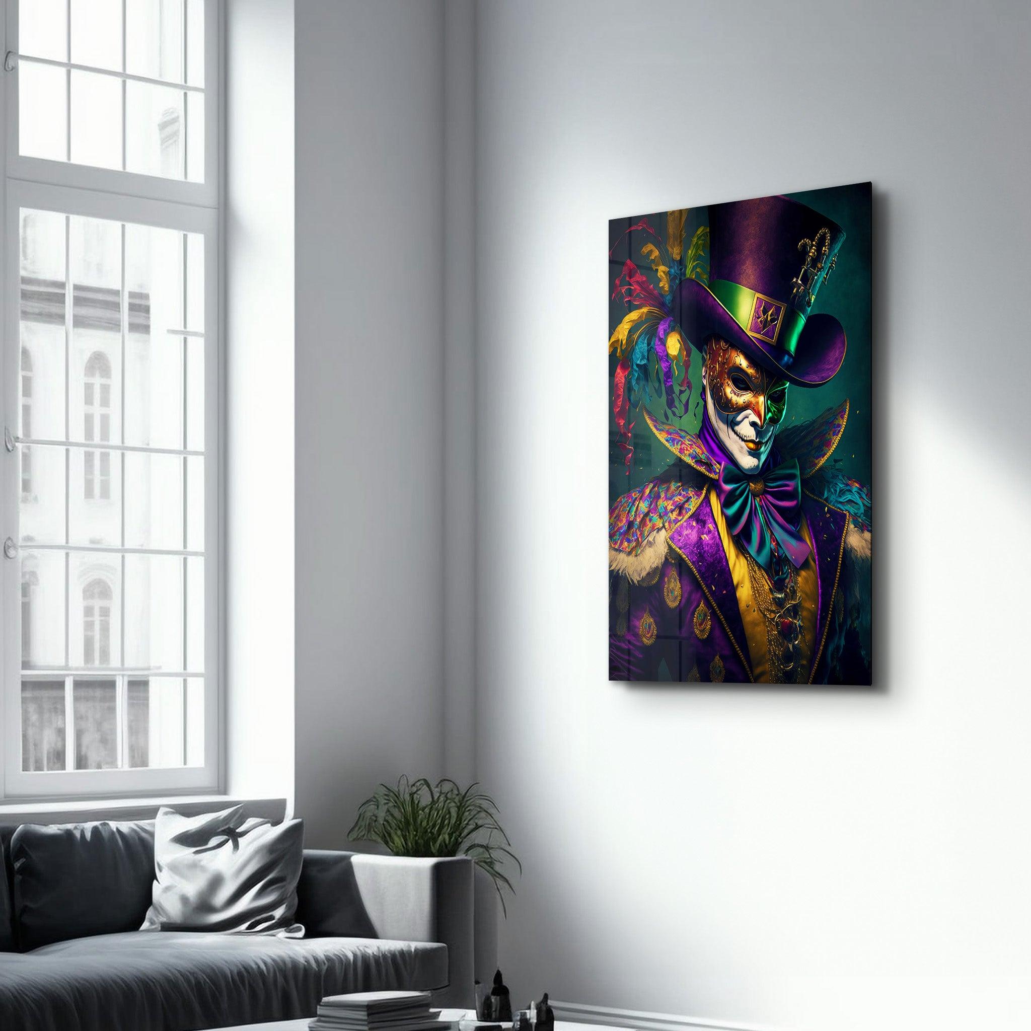 Joker | Secret World Collection Glass Wall Art - Artdesigna