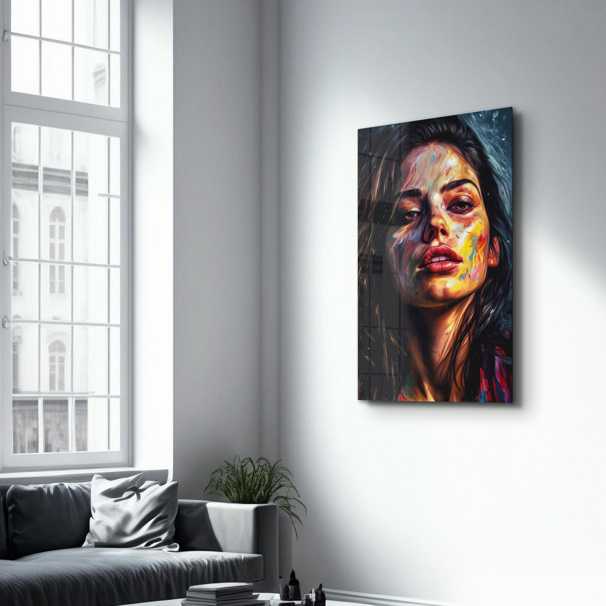 Beauty Oil Painting V1 | Designers Collection Glass Wall Art - Artdesigna