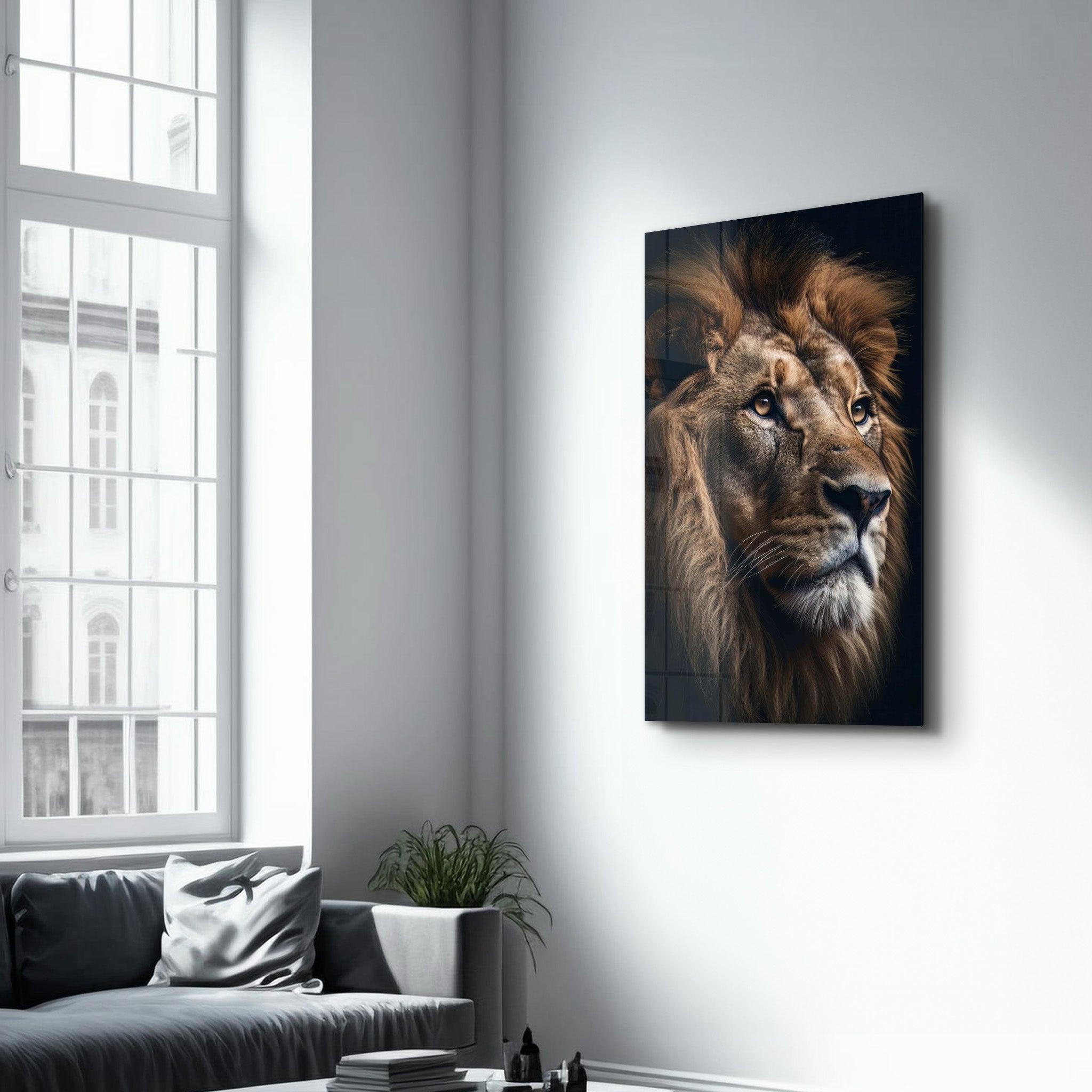 The King | Designers Collection Glass Wall Art - Artdesigna