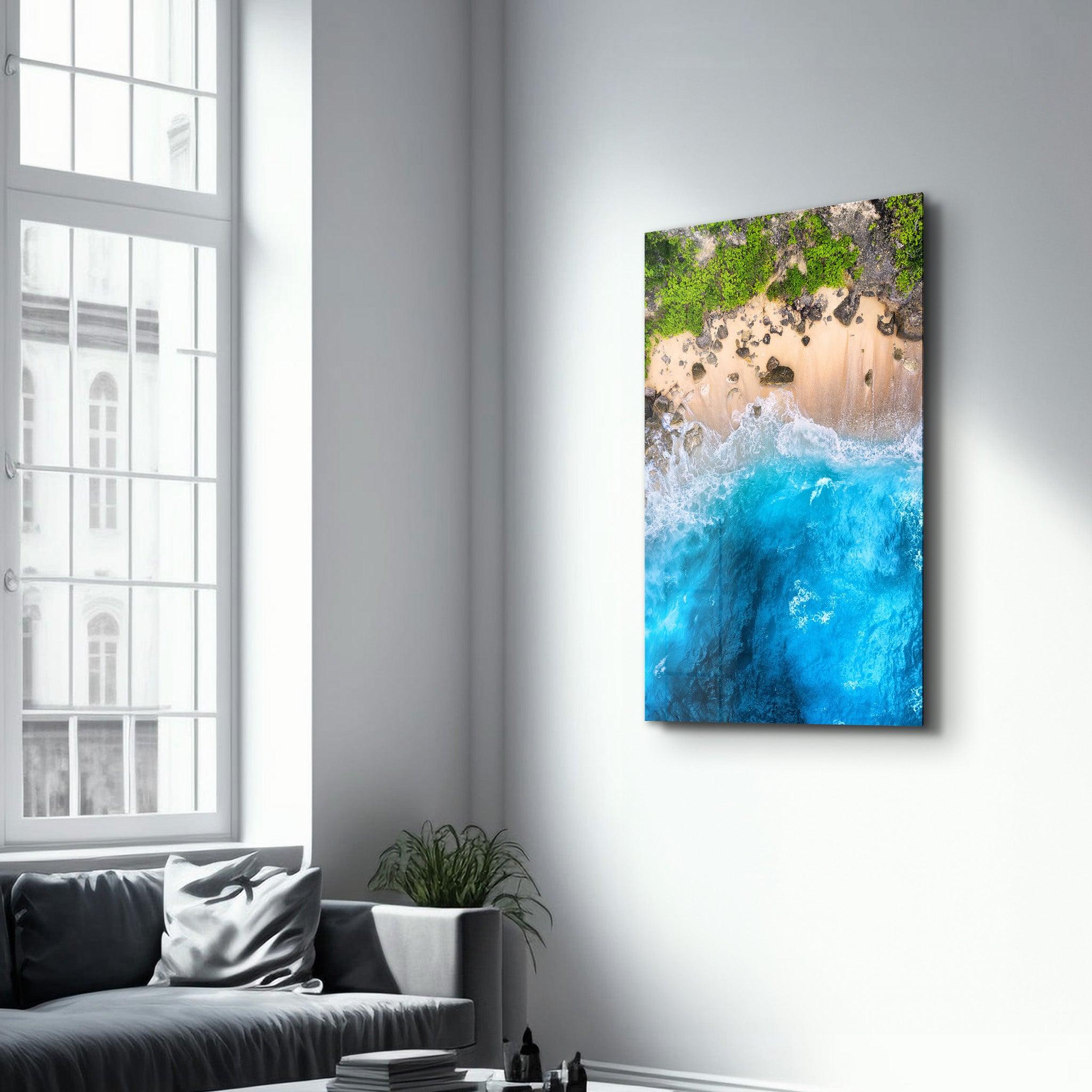 Heaven Beach 2 | Glass Wall Art - Artdesigna