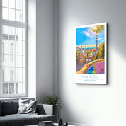 Park Guell-Barcelona Spain-Travel Posters | Glass Wall Art - Artdesigna